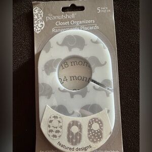 The Peanutshell Closet Organizers with Elephant Design